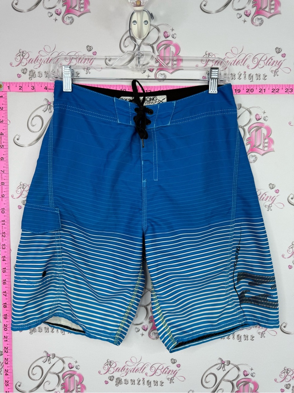 Billabong board shorts swim pool px3 PLATINUM Blue Striped Men’s Swim Trunks